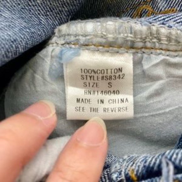 Millennial Pink Shorts Cut Off High Rise Jean - Picture 6 of 7